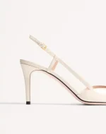 Valentino Vlogo Signature Slingback Calfskin Pump With Jewel Logo 80Mm - Image 2